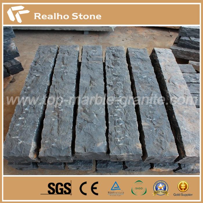Natural Split Zhangpu Black Granite Kerb Stone