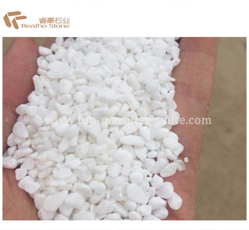 pure white river pebble