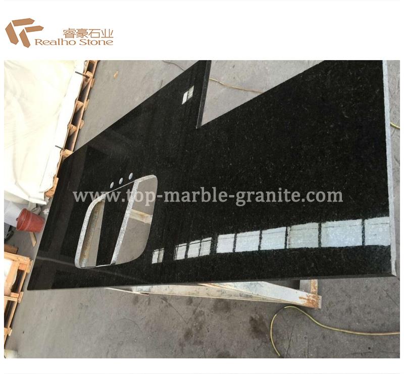 black granite countertops
