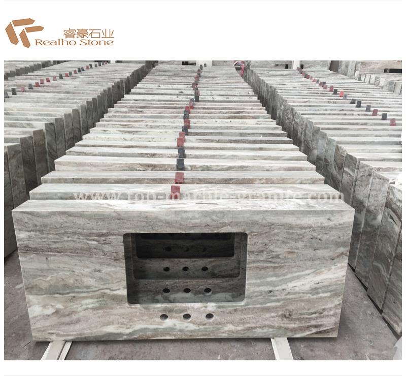 honed marble countertop