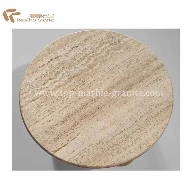 travertine coffee table