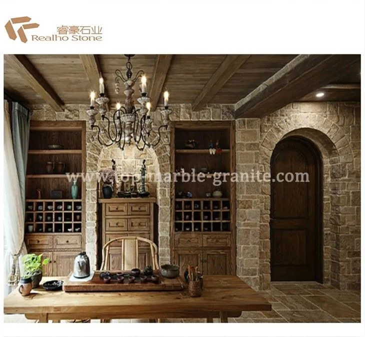 Beige limestone