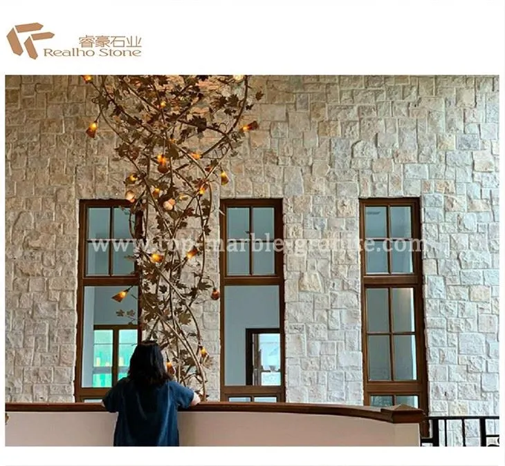 Beige wall stone