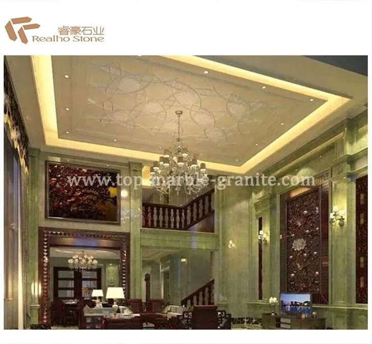 Green marble for decoration
