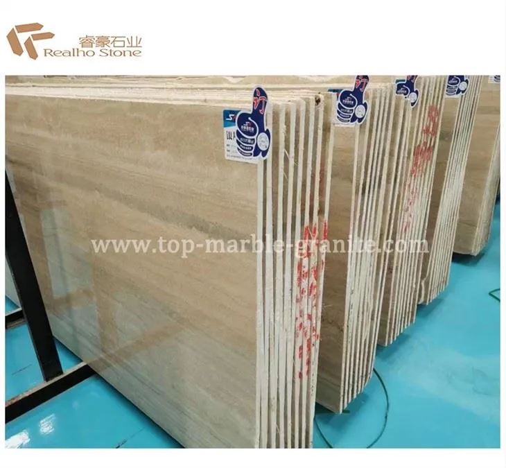 silver grey travertine slab