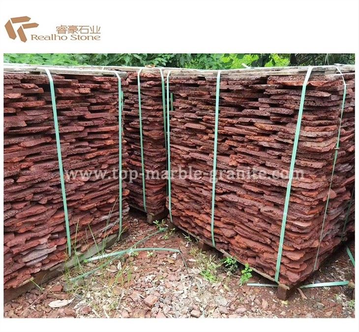 Red lava tile