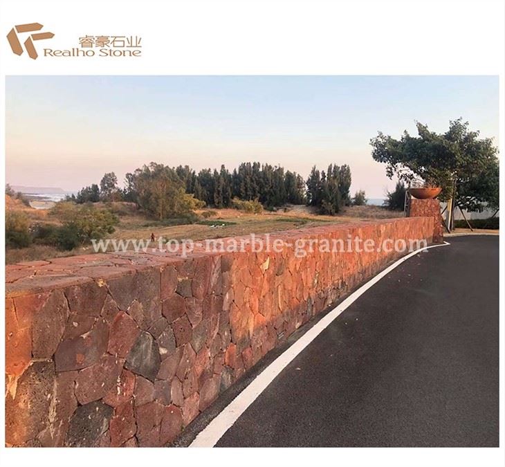 Red basalt tile